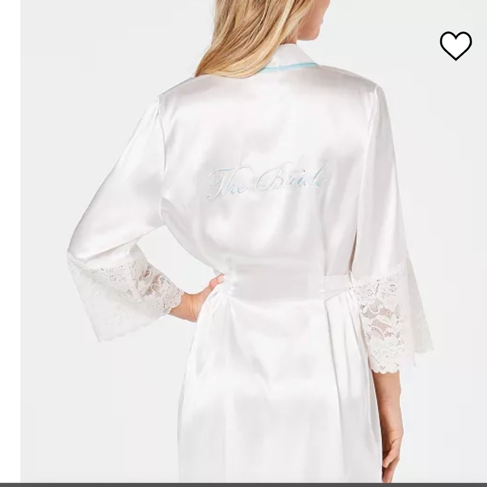 NWT The Bride Short Satin Wrap